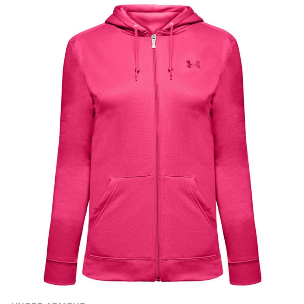 Under Armour Women's Vibrant Pink Full-Zip Hoodie